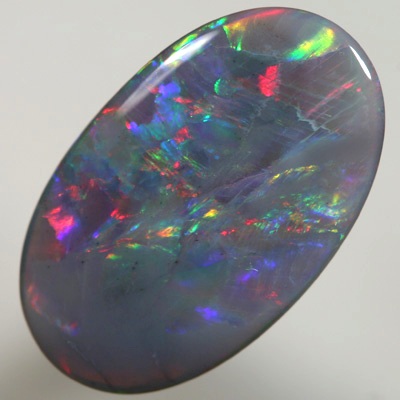 SOLID SEMI BLACK OPAL Bright cherry red to golden fire. SEE VIDEO